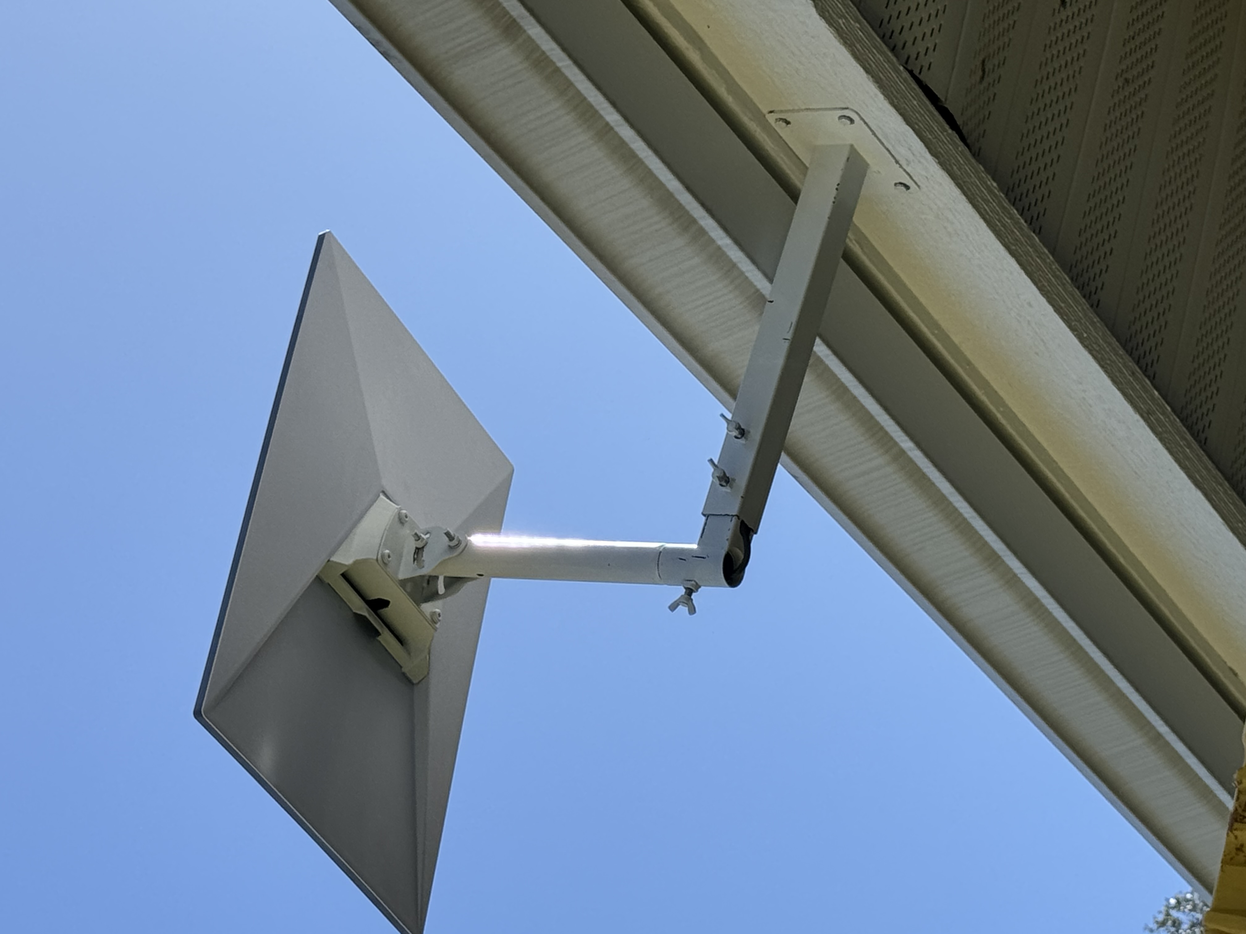 Solar panel installed for remote security equipment